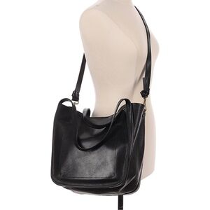 Madewell Leather Tote Bag (black)